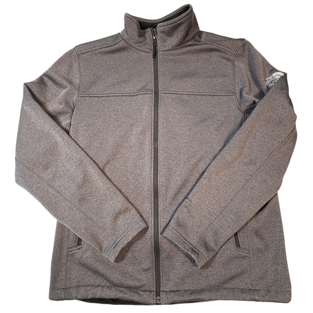 The North Face Mens WindWall Full Zip Softshell Jacket Grey NF0A3LGX Medium